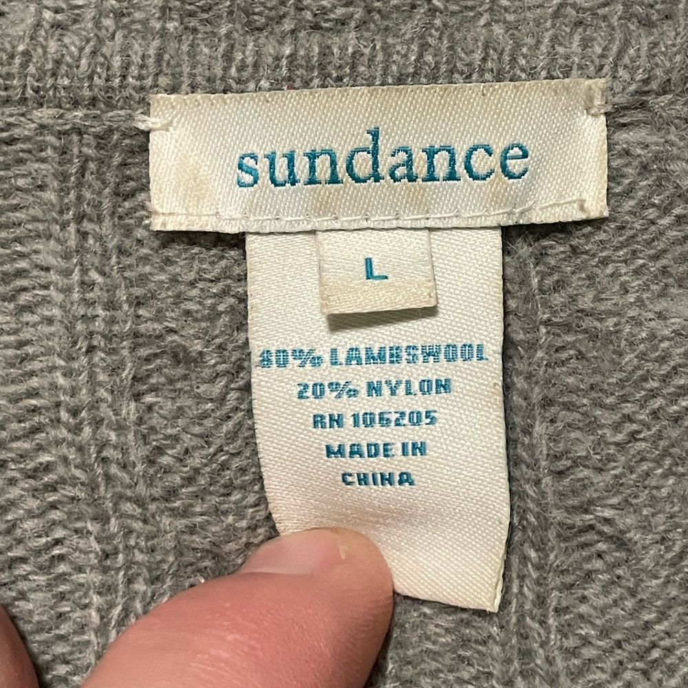 Sundance Wool Blend Cardigan Patchwork Womens Lar… - image 5